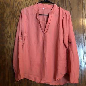 NWOT chiffon vneck blouse